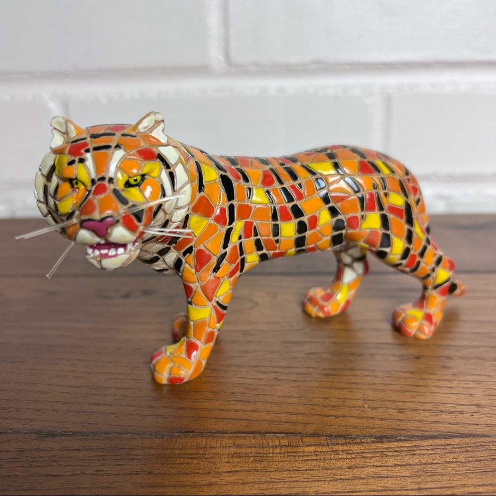 Mosaic Tiger Figurine